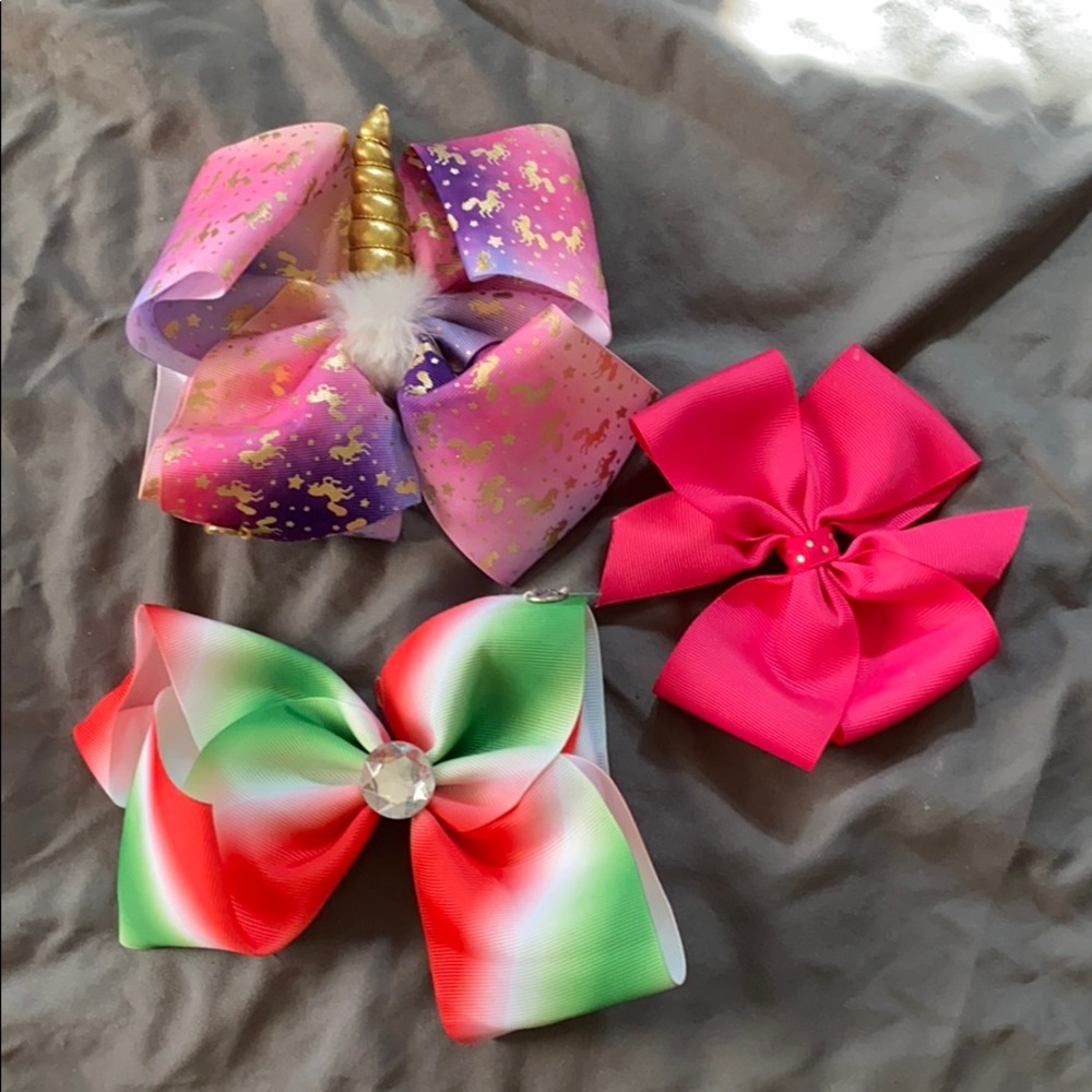 Limited Edition JoJo Bows Rainbow Unicorn Pink set